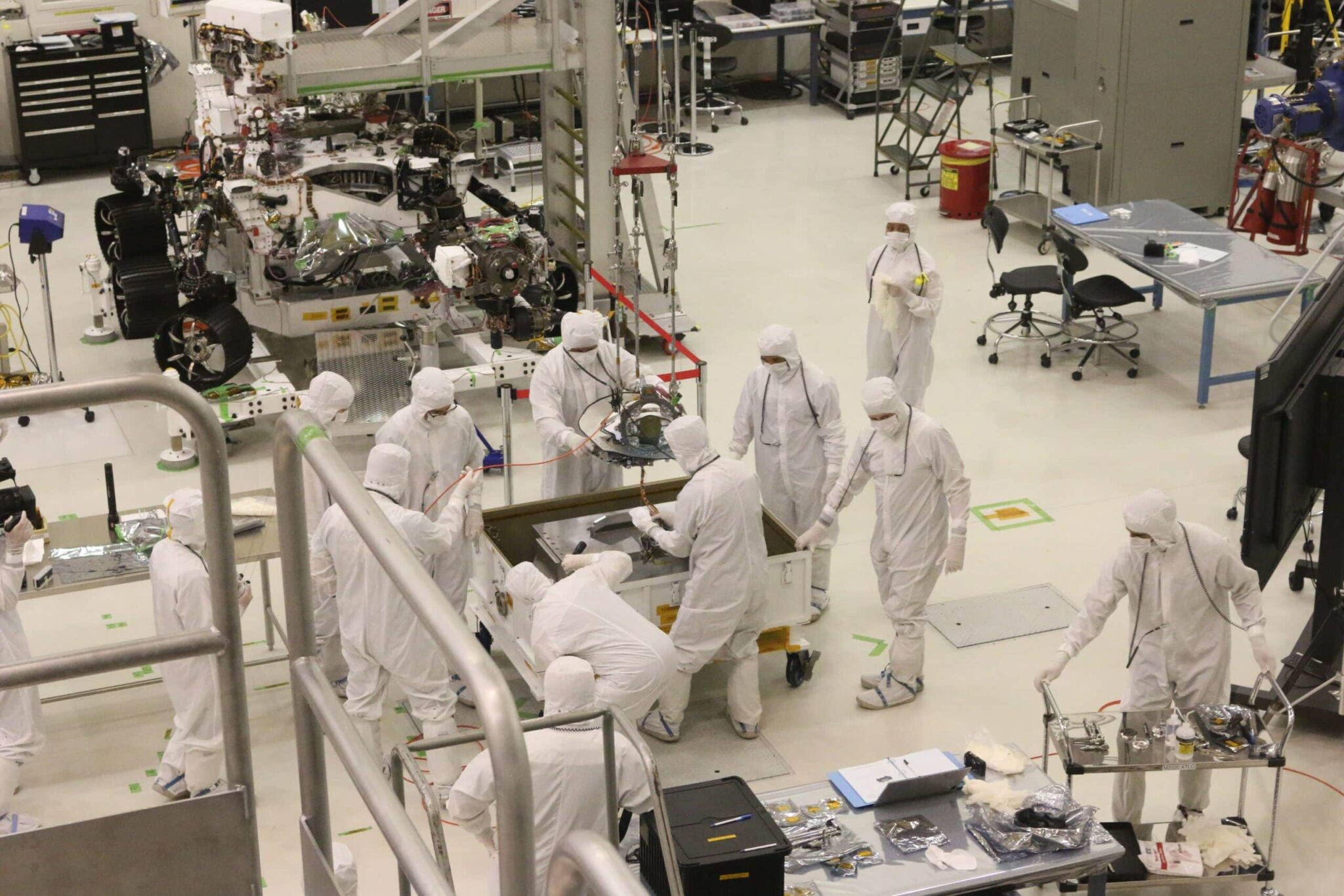Employees Working In Clean Room