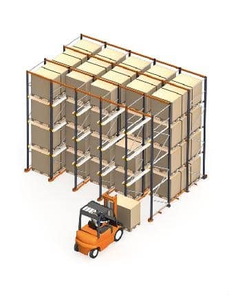 Drive In Pallet Racking System Animated