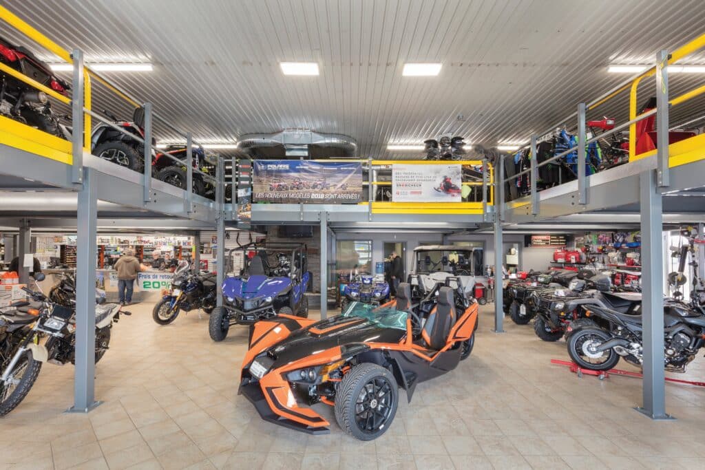 Mezzanine Floor Used For Additional Retail Space