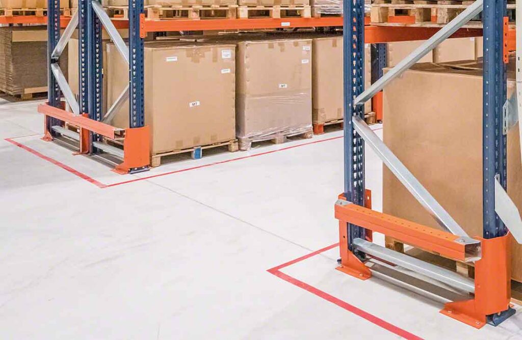 Warehouse Pallet Racking Upright Front and Side Protectors