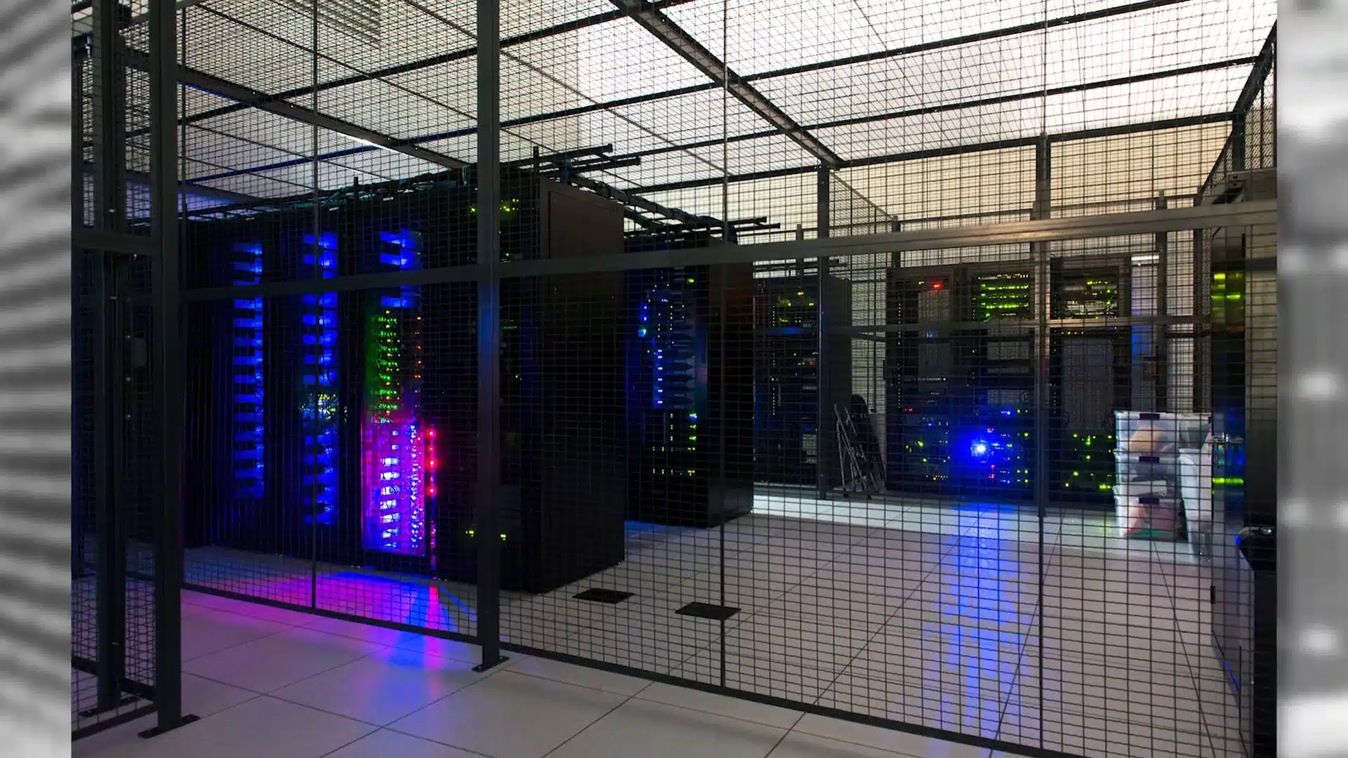 Wire Cage Around Data Center