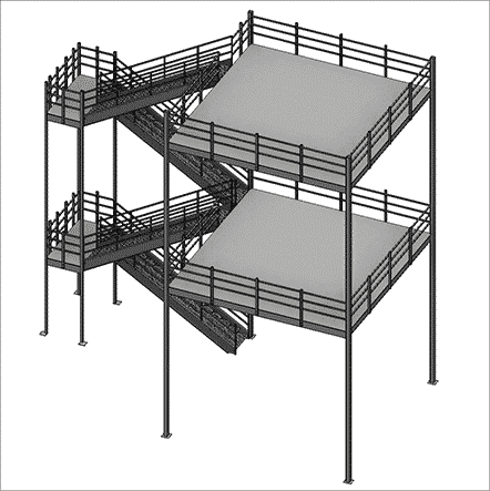 mezzanine staircase tower gallery v1