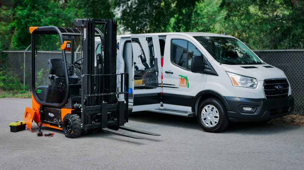 Orlando Forklift Service Van