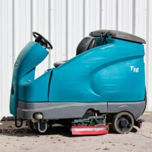 Used Tennant T16 Battery Ride-On Floor Scrubber