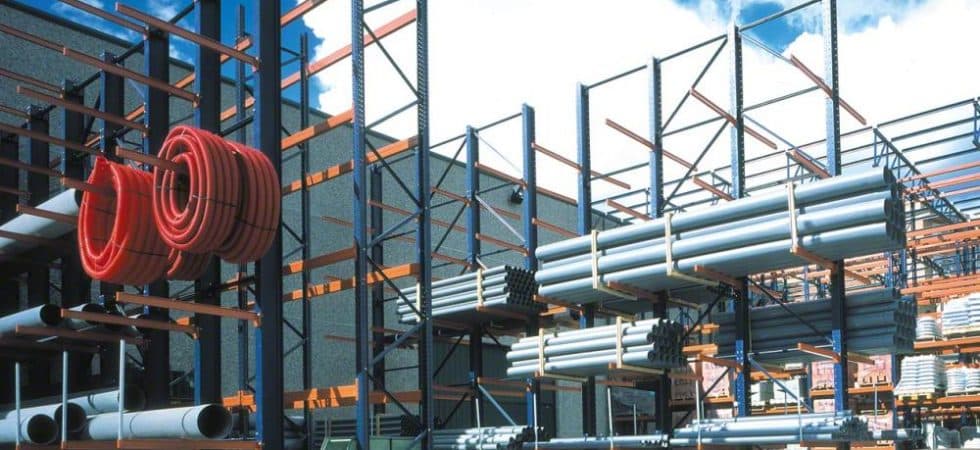 Cantilever Racking Outside for Pipe Storage