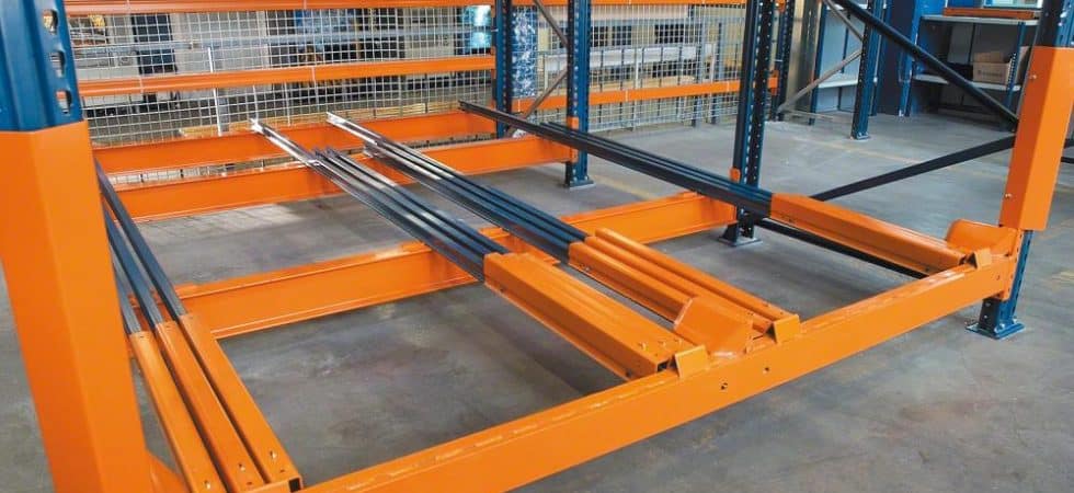 Push Back Rack Trolley Assembly